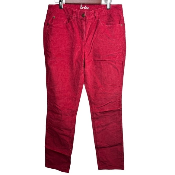 BODEN Red Corduroy Pants Women’s Size 6 Regular 5 Pocket Trouser - Picture 1 of 9